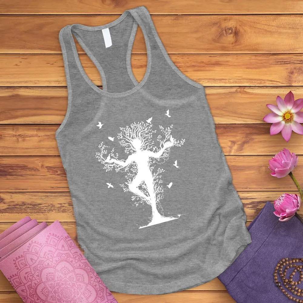 Tree Yoga Pose Tank Top