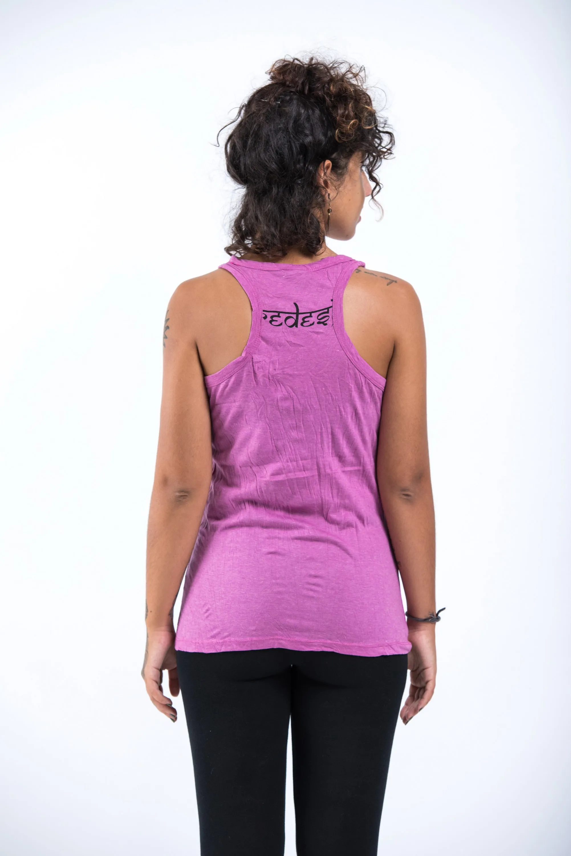 Womens Infinitee Om Tank Top in Pink